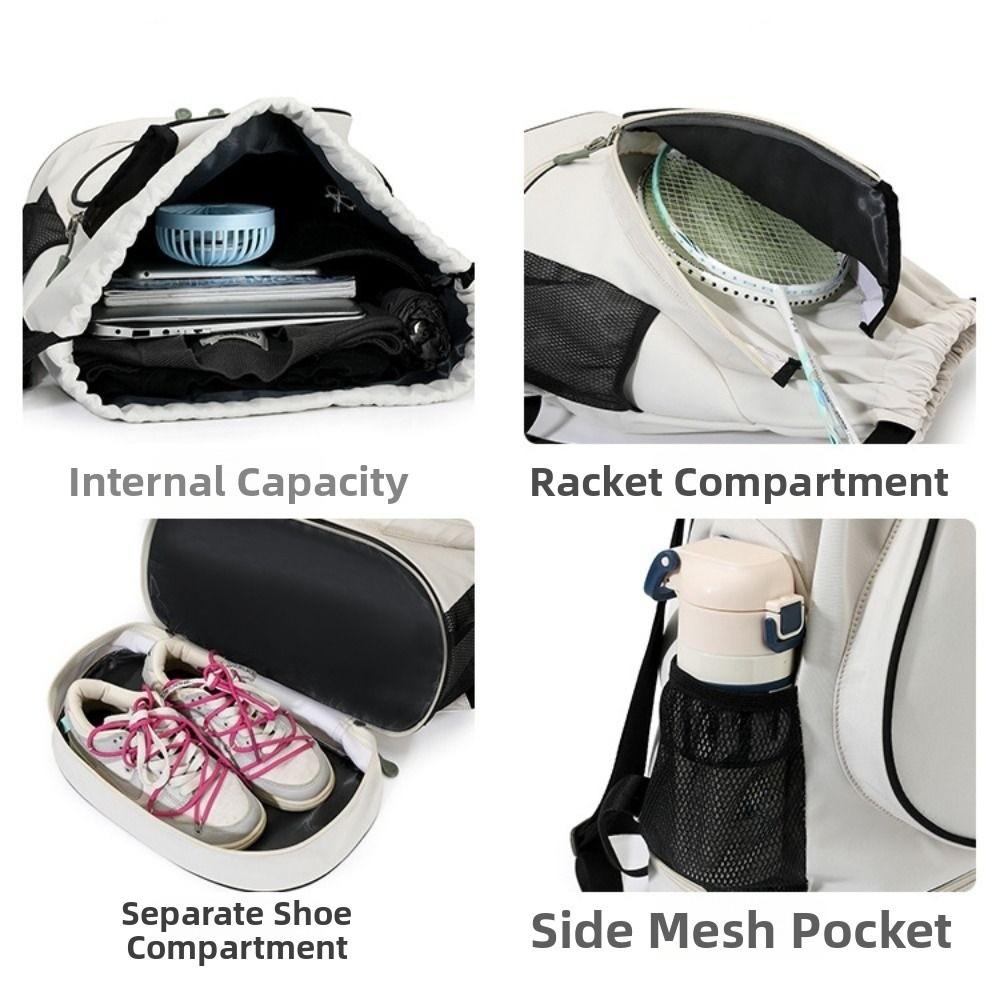 Large Capacity Pickleball Racket Bag Multifunctional Gym Fitness Pack Professional Sports Bag