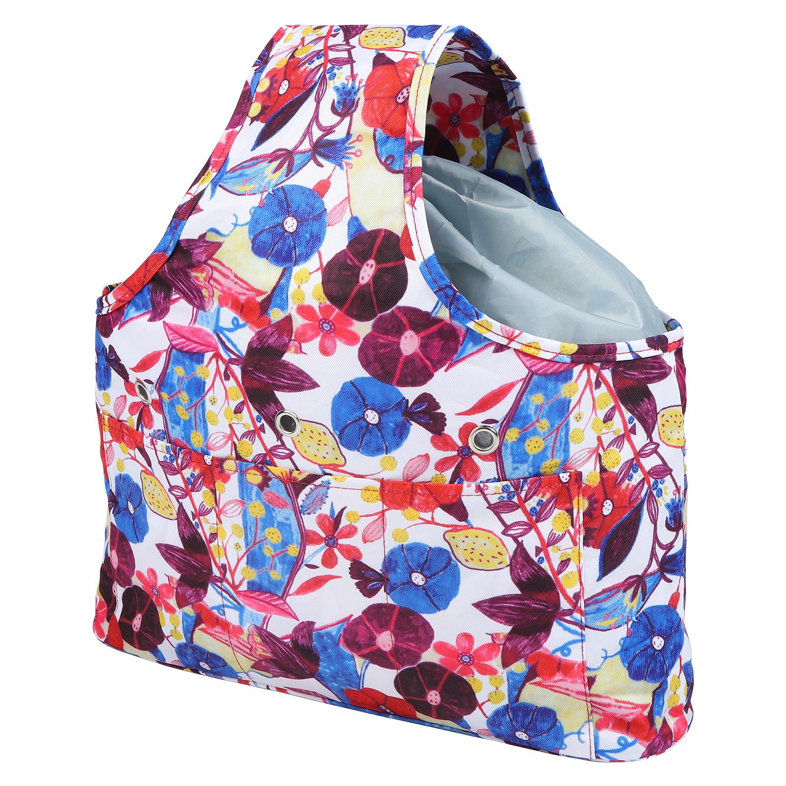 

Portable Oxford Cloth Carrying Bag Wool Yarn Crochet Storage Bag Knitting Tote for HouseholdLotus Color