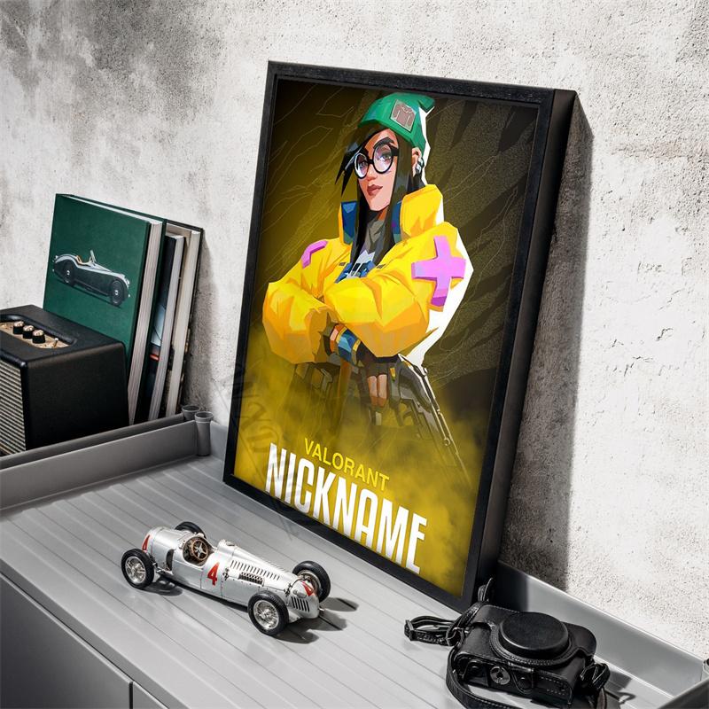Game Valorant Character Nicknname Picture For Room Living Wall Art Home Decor Canvas Painting Print Poster Game Enthusiasts Gift