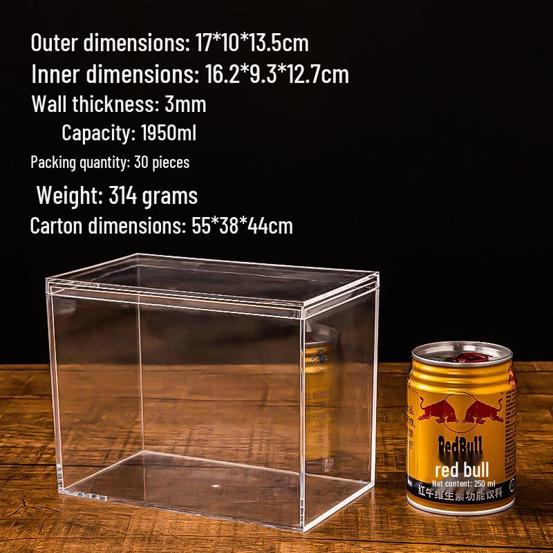 Quadratische Transparente Harte Kunststoffbox: Vielseitige Lebensmittelverpackung, Betta-Fischzucht, Kristallschlamm, Überraschungsbox, Hochzeits-Süßigkeitenaufbewahrung.