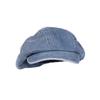 Women's Denim Beret Vintage Artist Hat Summer Thin Large Head Circumference Octagonal Hat Summer Blue Hat