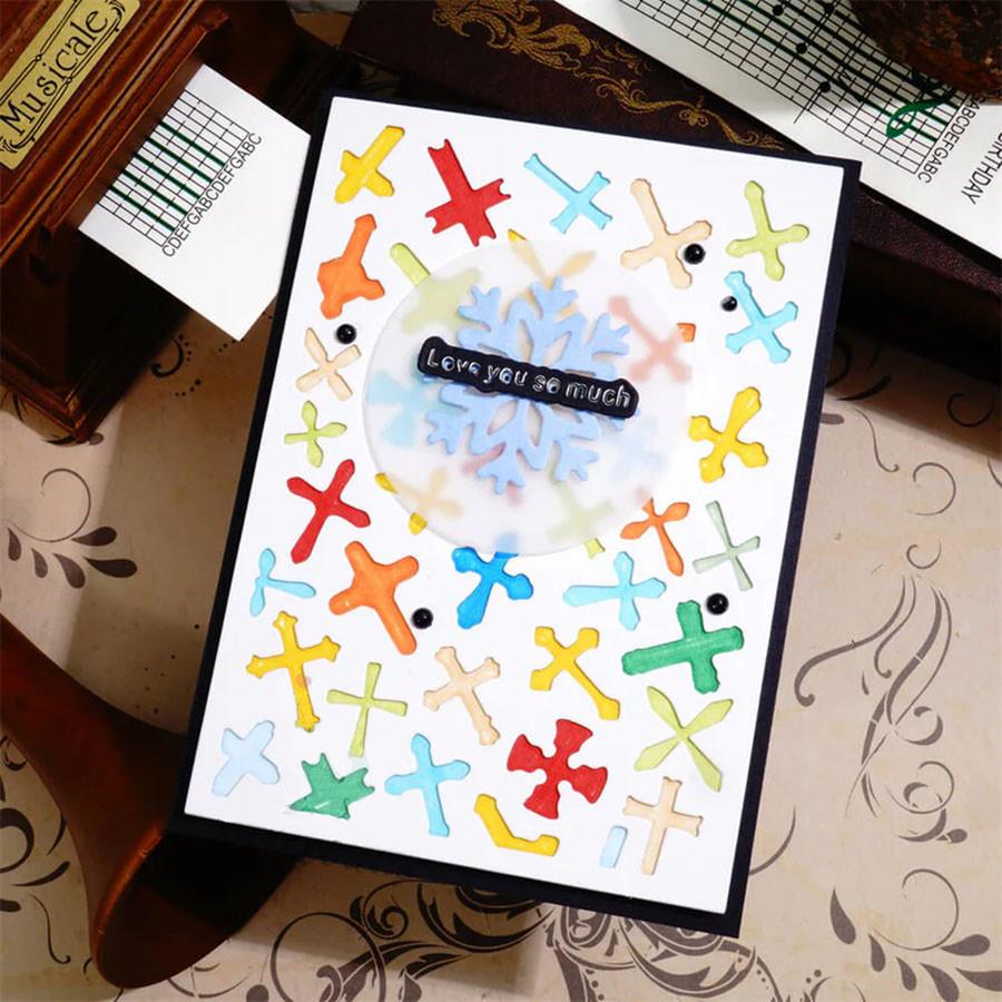 Little Cross Background Board Metal Cutting Dies Stencils for DIY Scrapbook Photo Album Paper Card Decorative Craft Embossing Dies