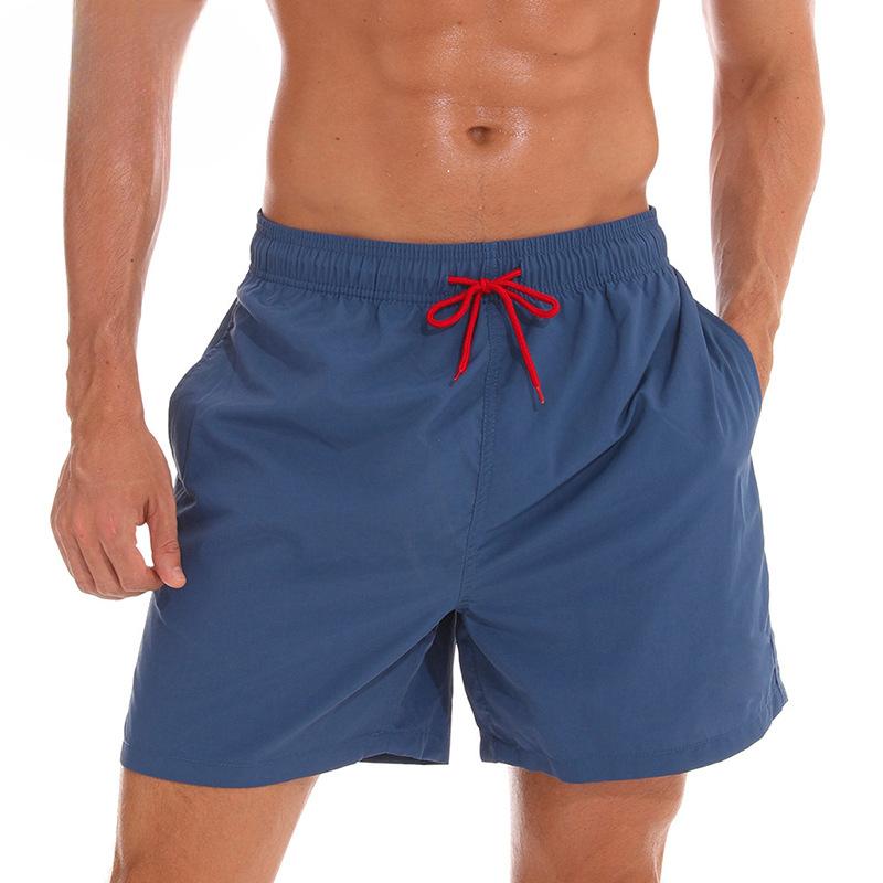 Sommer Herren Strandhosen Herren Vier-Punkt-Shorts Atmungsaktiv Lotusblatt Wasserabweisend Sportliche Freizeit-Hosen