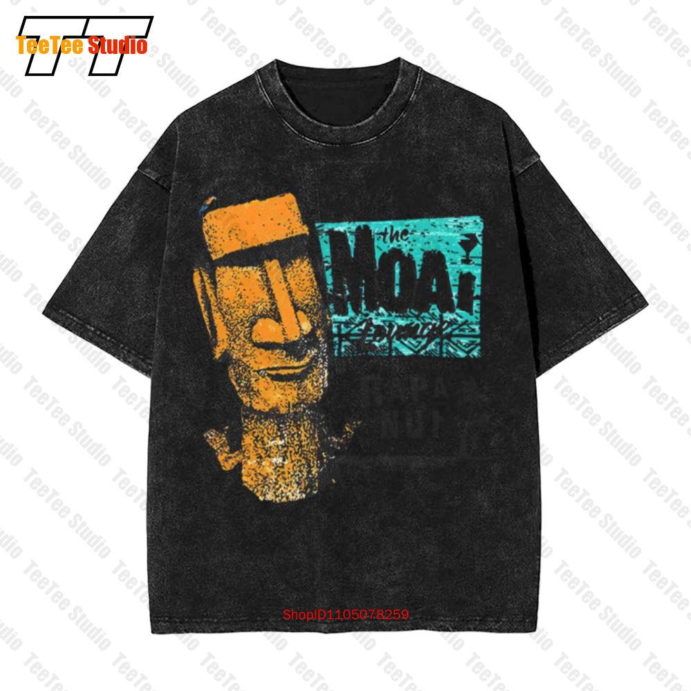 Tiki Bar Moai Totem Rapa Nui Easter Island Statue Vintage Oversized TShirt VDSC S