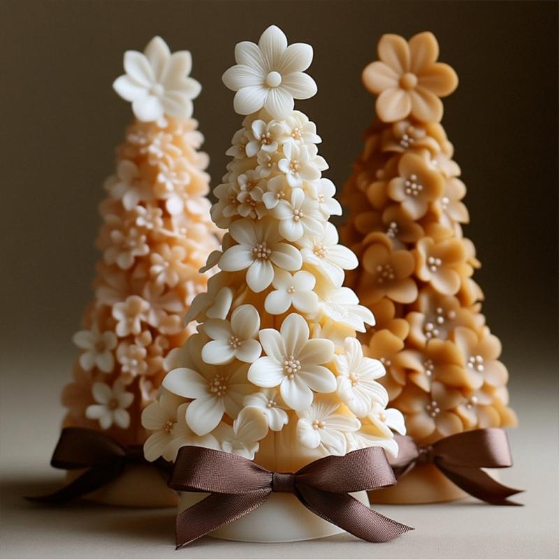 Christmas Tree Silicones Mould Ornament Molds Scented Candle Molds Casting Mould Epoxy Resin Molds Craft Supplies