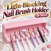 Plastic Nail Brush Stand 8-Slot Manicure Brush Organizer Nail Brush Holder  Nail Technician