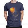 Men T Shirt Acoustic Guitar Hi Lite Music Vintage 100 Cotton Tees Short Sleeve T