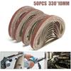 Sanding Belts 50pcs/set Abrasive Bands Aluminium Oxide