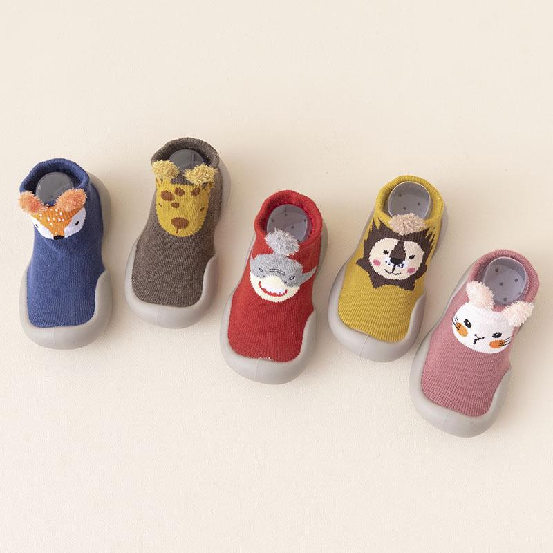 2026 Spring Kids Cartoon Sock Shoes: Soft Sole Slip-on for Boys & Girls