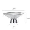 Light Luxury Glass Fruit Plate Living Room Nut Dessert Candy Snack Home Kitchen Tableware High Foot