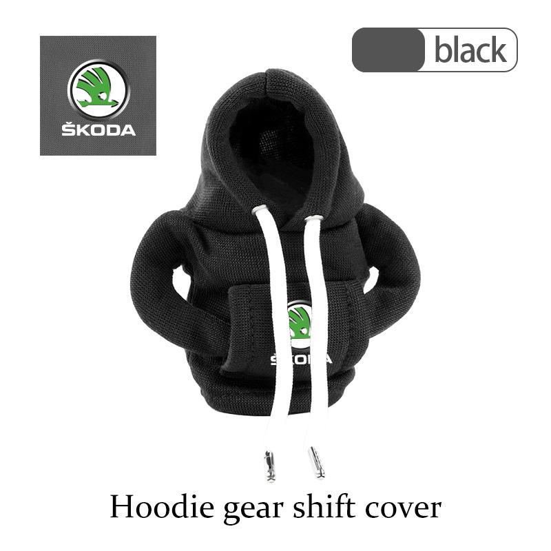 For Skoda Car Gear Shift Knob Cover Hoodie Shifter Boot Dust Cover Car Interior Decoration S Kodiaq Octavia 2 3 Yeti Karoq Rapid  VH1