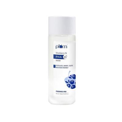 3% PHA Toner with Blueberry | Clears Breakouts & Acne  | Fragrance-Free | 100% Vegan,Transparent