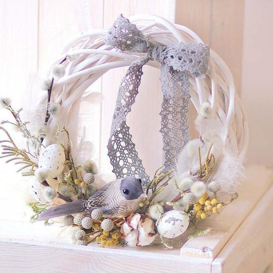 Flätad Girland DIY Utsökt Kreativ Blomsterarrangemang Krans Hantverk Festivaltillbehör