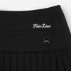 FAIRLIAR GOLF Flare Pleated Ferra Skirt (Black)
