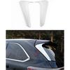 Car Accessories Fit for Toyota Highlander ABS 2014 2015 2016 2017 2018 2019 Side Rear Window Spoiler Wing Cover Trims (Chrome Silver) 2PCS
