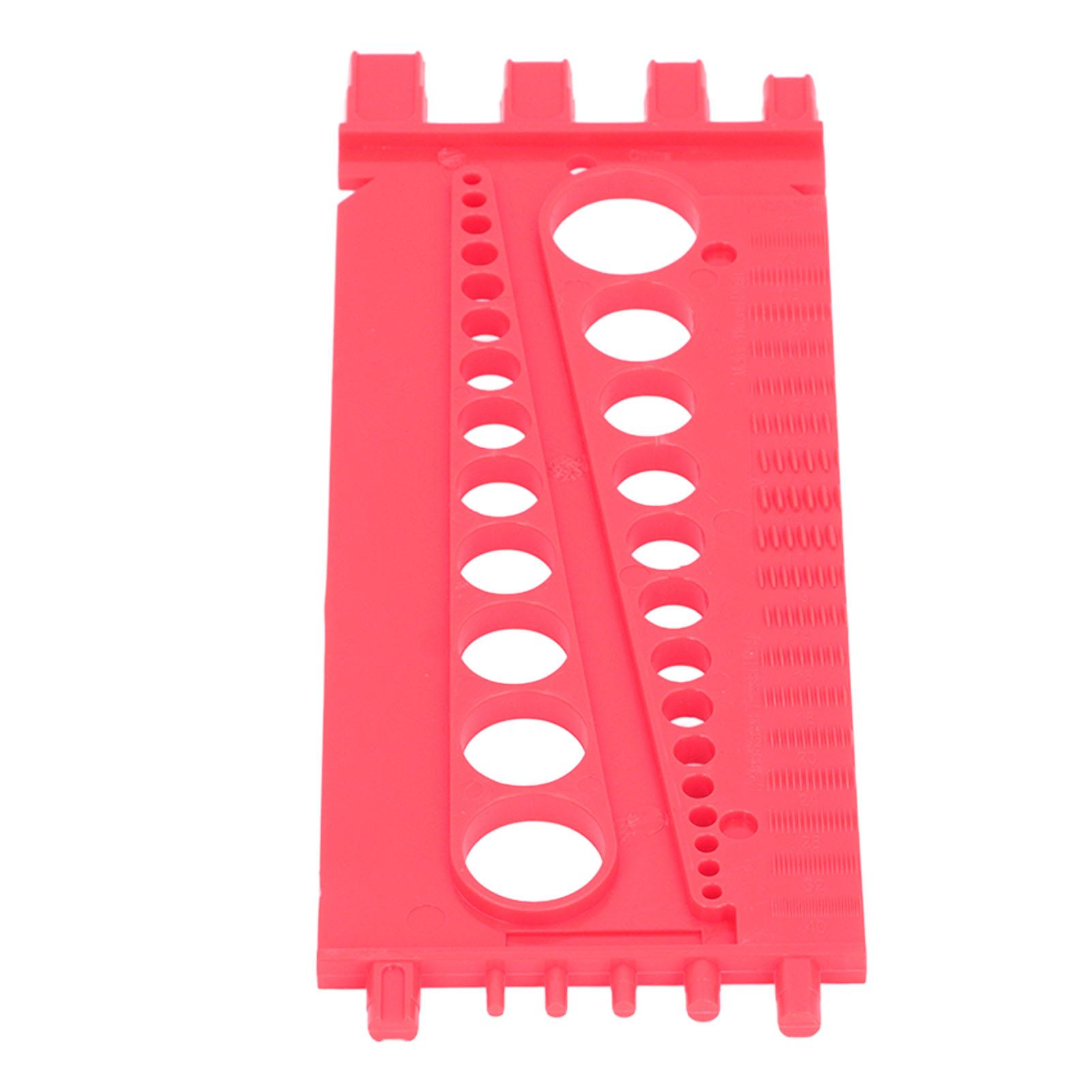 

Гайка Болт Винт Калибр Многофункциональный Дюймовый Метрический Быстрая Идентификация Гайка Болт Резьбомер для Мастерской Гаража красный