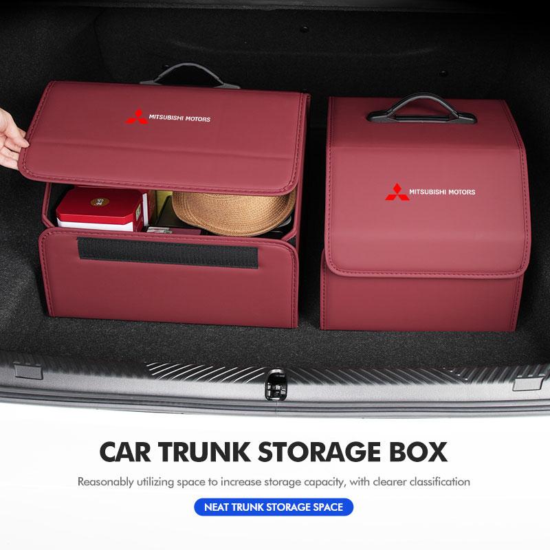 For Mitsubishi Car Trunk Organizer Box Tailbox Stowing Tidying Storage Bag Lancer ASX Pajero Mirage Attrage Xpander Outlander