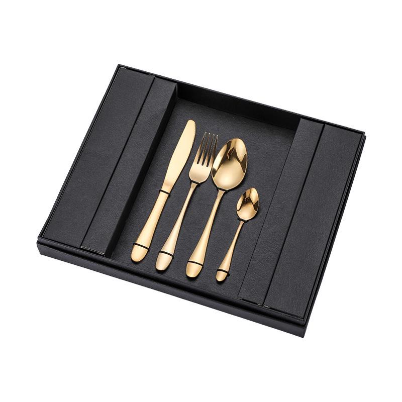 Stainless Steel 24-Piece Cutlery Set for 6 – Includes Knife, Fork, Spoon – Gift Boxed