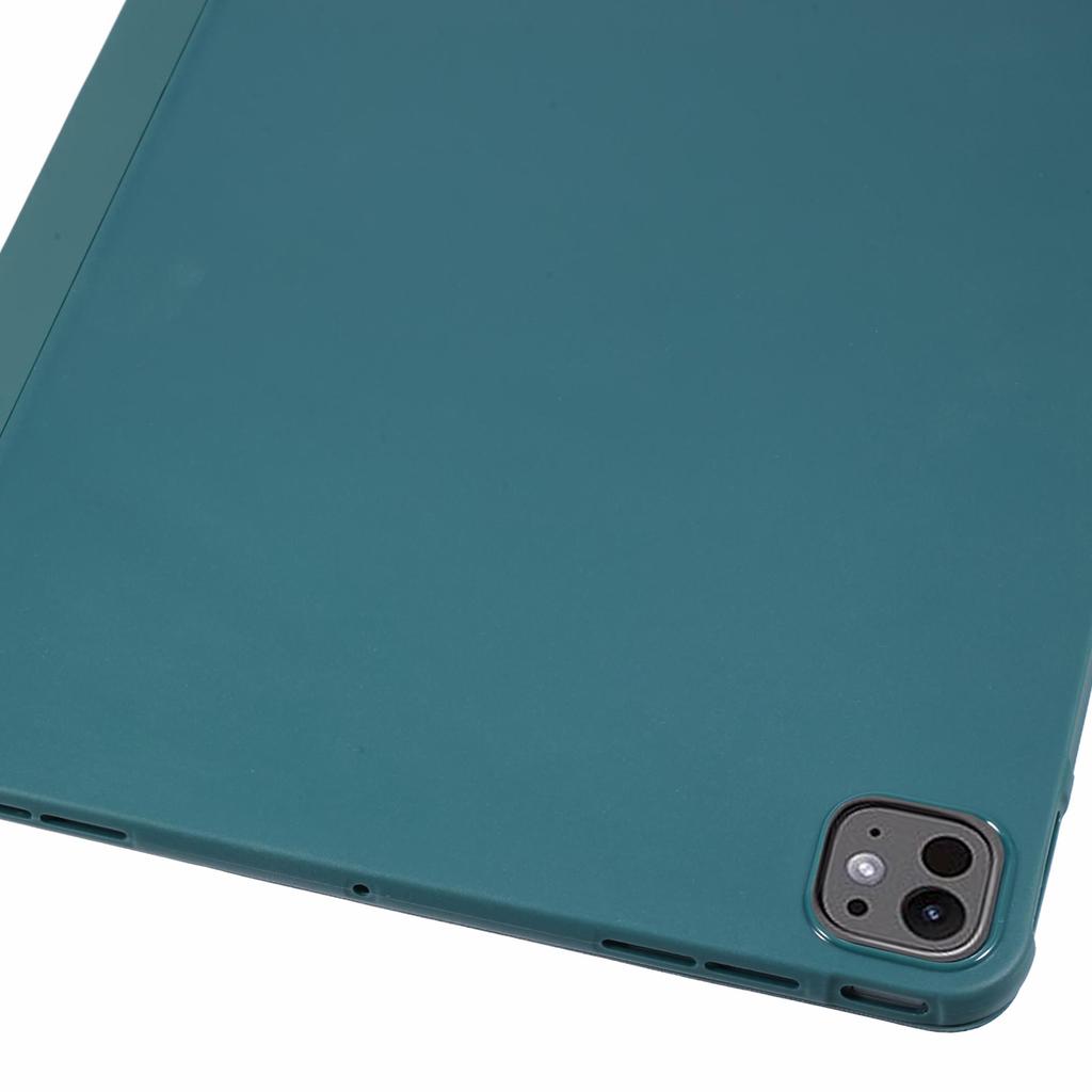 For iPad Pro 13 (2024) Case PU Leather Tri-Fold Stand Tablet Cover Auto Wake/Sleep