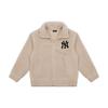 MLB Basic Logo Printed Fleece Collar Sherpa Jacket Unisex jackets Camel 3AJPF0316-50SAS