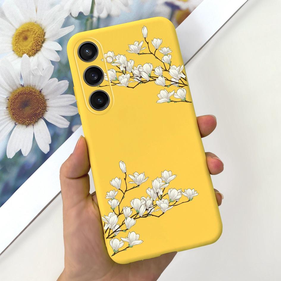 For Samsung Galaxy A25 2023 Case SM-A256B Cover Popular Flower Cartoon Soft Silicone Funda For Samsung A35 A25 5G A 25 Protector