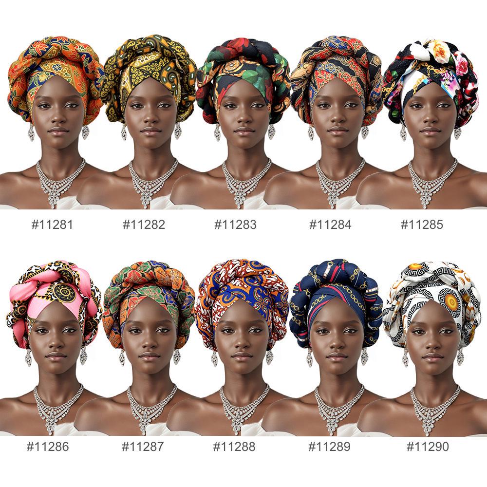 Ethnic Style Headscarf Hat with Big Braids – Popular European/American Head Wrap
