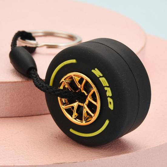 Yousheng Key Chain Multi-purpose Wear-resistant Reusable Car Wheel Turbo Keychain Key Ring with Wheel Hub Decoration Gifts for Wallet