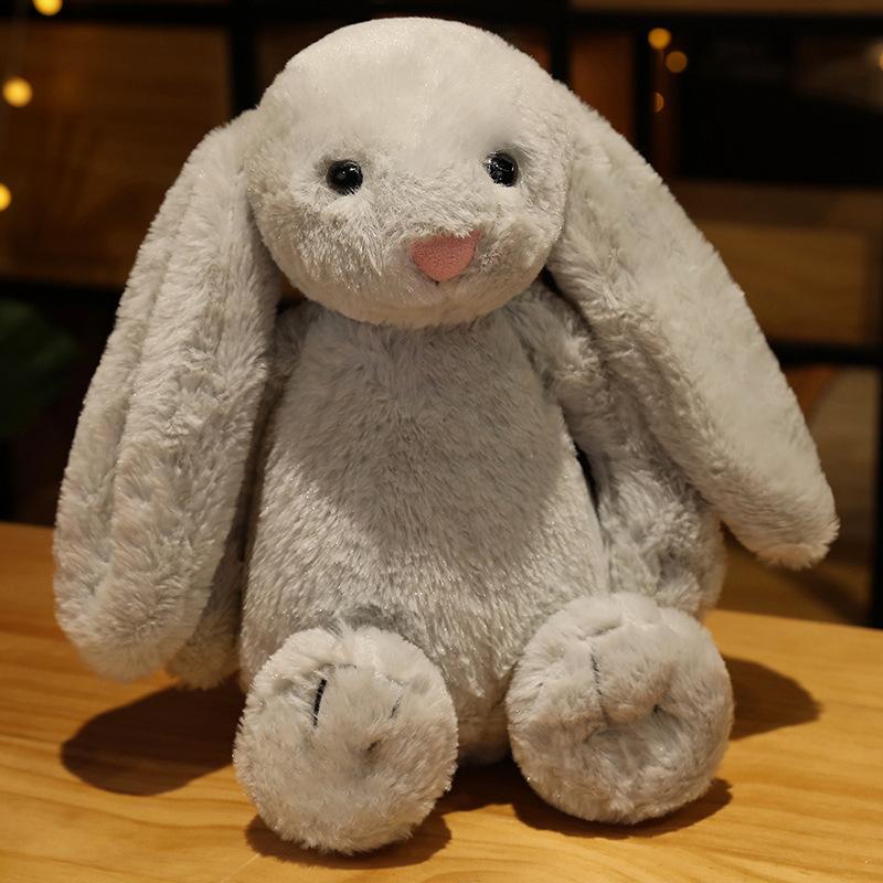 Timido Coniglio Bonnie Carino Coniglio dalle Orecchie Pendenti Delicato sulla Pelle Morbido Peluche Giocattolo Compagno Rilassante per Bambini Regalo Bambola di Pezza