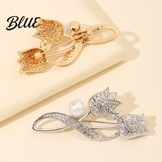 Decorative Collar Pin Women Alloy Brooch Pin Tulip Shape Lapel