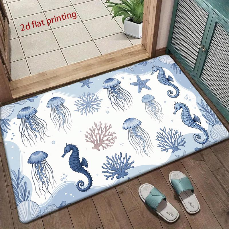 Ozean-Thema Digitale Matte Wohnzimmer Dekoration Zuhause Sofa Rutschfester Teppich Arbeitszimmer Schlafzimmer Tatami Kinder Weiche Bodenmatte