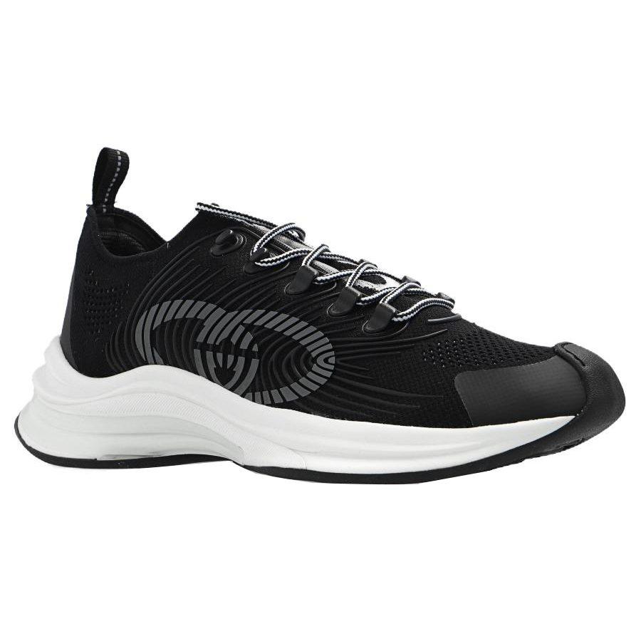 Gucci Run Sneaker 'Black White' 714657 USM10 8442