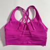 Women's Shockproof Multi-Strap Sports Bra with Chest Pad