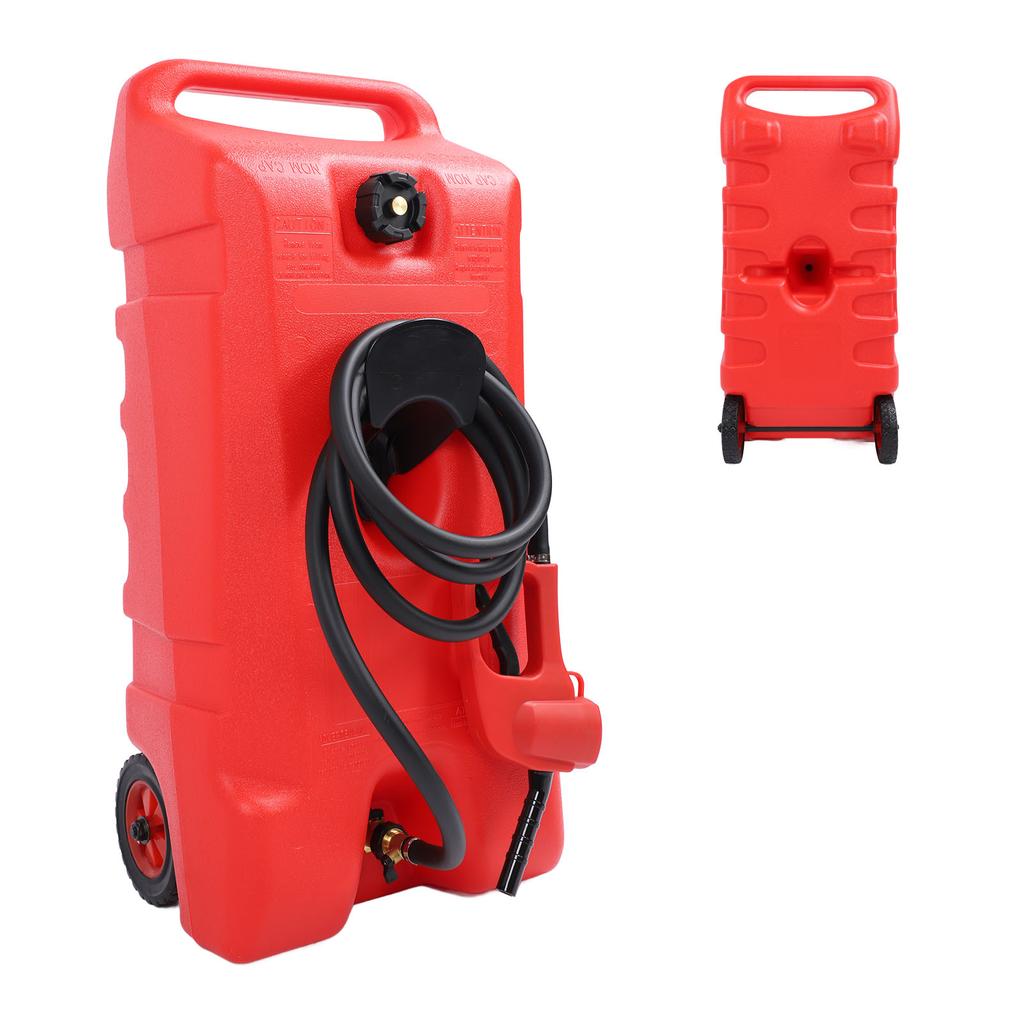 Fuel Oil Storage Tank 14 Gallons Shockproof Portable Gas Fuel Tank Container for ATVs Snowmobiles Boats Jets Skis
