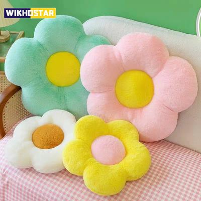 Cushion Flower Circular Shape Cloth With Soft Nap Office Classroom Chair Cushion Couch Pillow Bedroom Floor Winter Thick
