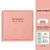 Square Leather English Vocabulary Pocket Notebook 