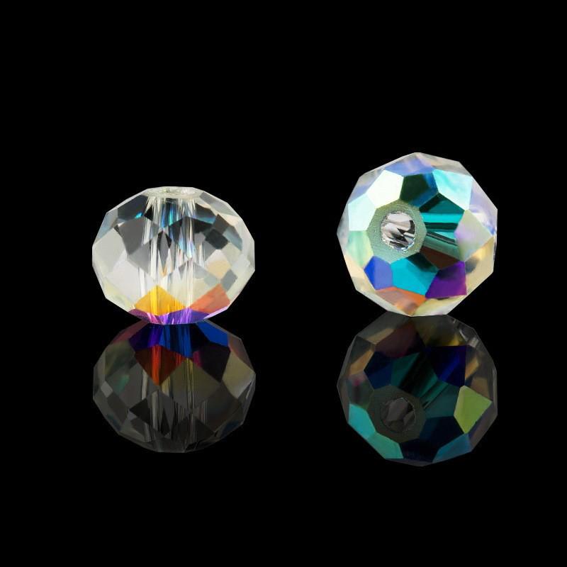 

Гальванизированные хрустальные бусины Aurora - аксессуары для ювелирных изделий своими руками Plated Aurora AB 8MM 100pcs/bag