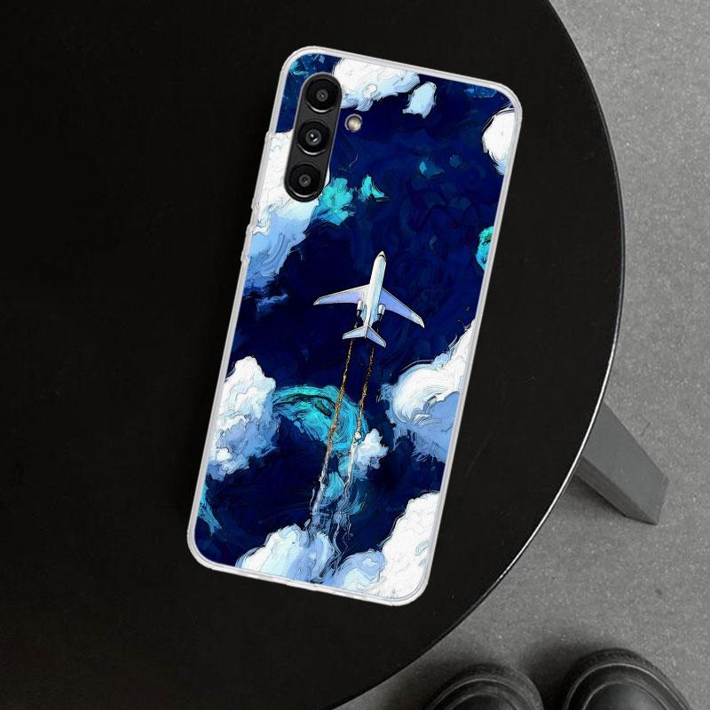 Aircraft Airplane Cool Phone Case Cover for Samsung Galaxy A17 A16 A26 A36 A56 A57 A37 A15 A25 A35 A55 A14 A24 A34 A54 A13 A23 A