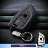 Husă de piele pentru cheia auto pentru BMW X1 X3 X5 X6 X7 F20 F15 F16 F48 G20 G30 G01 G02 G05 G11 G32 Seria 1 3 7 Breloc Accesorii Suedeză
