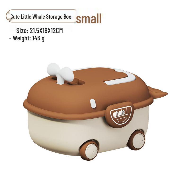 Children s Whale Storage Box: Small Plastic Organizer for Baby Clothes, Snacks, and LEGO