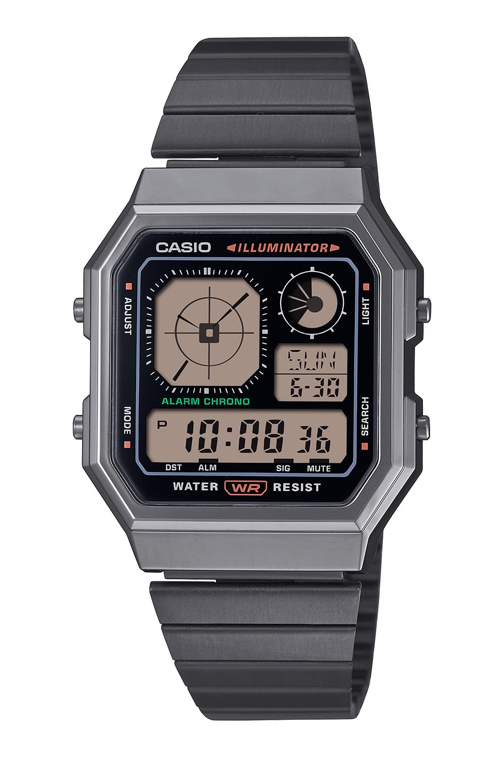 

Casio Classic Men s Watch, Gunmetallic, A130WEGG-1AJF