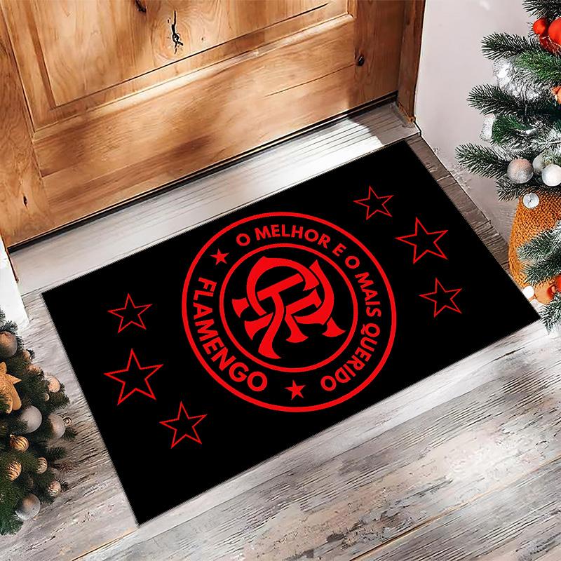 Flamengo - Printed Flannel Area Rug Non Slip Soft Polyester Floor Carpet Indoor Decor Mat for Bedroom Living Room Sofa