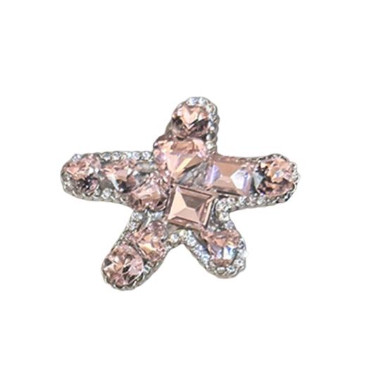Girl Hairpin Starfish Dog Shape Sparkling Rhinestones Hair Pin Stable Anti-Slip Design Side Bang Hair Clip Hair Accessory