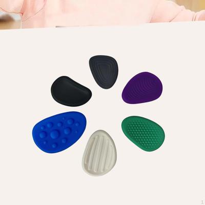 6x Textured Sensory Stone Toys Soft Texture Worry Creativity Fingertip Massage Calm Down Toy