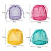 1pcs Nylon Mesh Drawstring Storage Pouch Bag Multi Purpose Travel & Outdoor Activity Pouch For Digital Products Makeup Bag