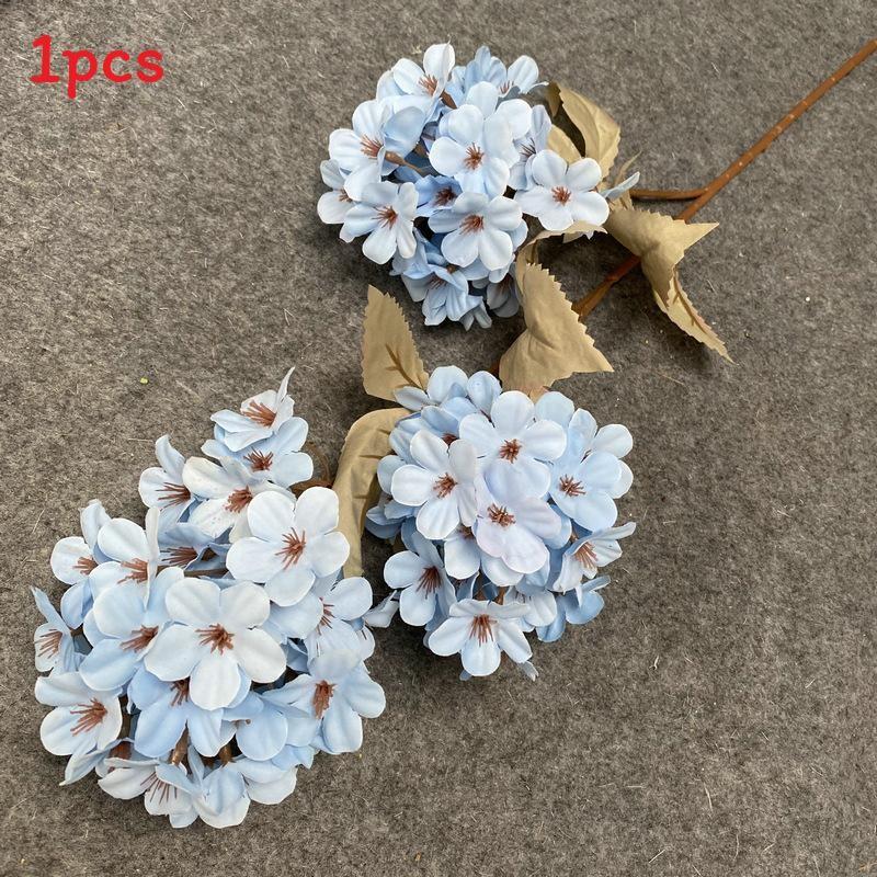 Artificial Pagoda Hydrangea Bouquet Wedding Photo Props Luxury Table Decor Faux Flower Stems 77 Chars