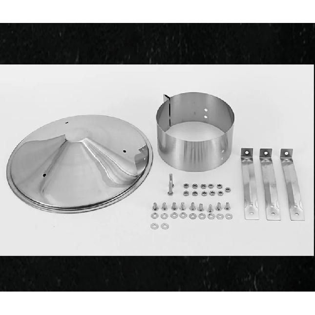 1PC Chimney Cowl Cap roof rain cap chimney Exhaust Hood Stainless Steel Exterior Wall Air Outlet Stove Pipe Protector Cover
