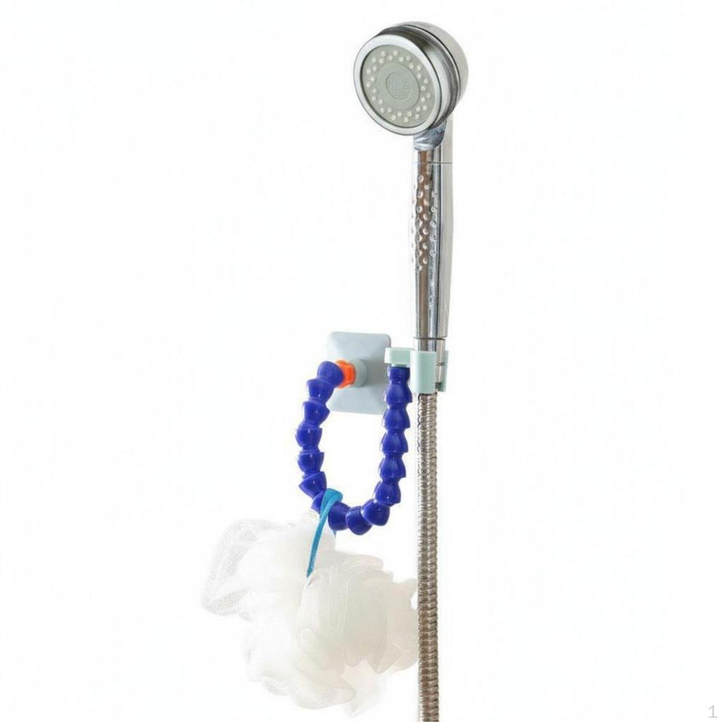 Wall Mount Shower Bracket Punch Installation Adjustable Handheld No Washroom