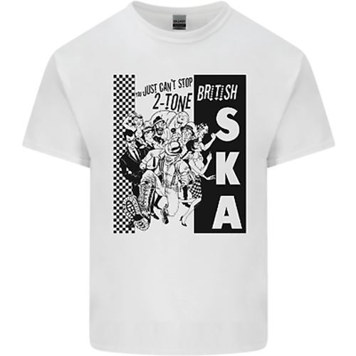 Can T Stop 2-Tone British SKA 2Tone Mens Cotton T-Shirt Tee Top 2XL