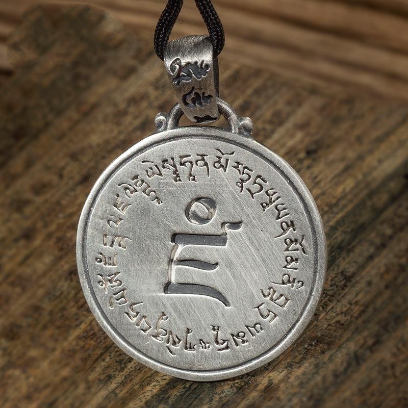 Pendant Retro Three Eyes Wisdom Buddha Pendant Buddha Brand Versatile Men's and Women's Necklace