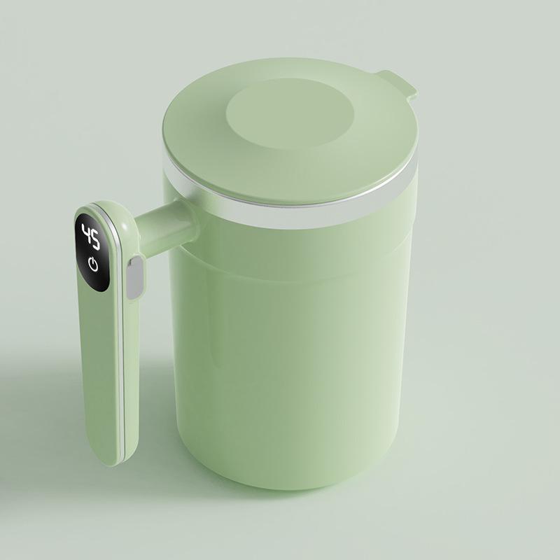 Smart Electric Magnetic Stirring Cup: Portable Coffee, Protein, and Milk Mixer